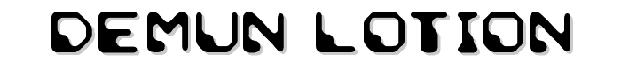 Demun Lotion font